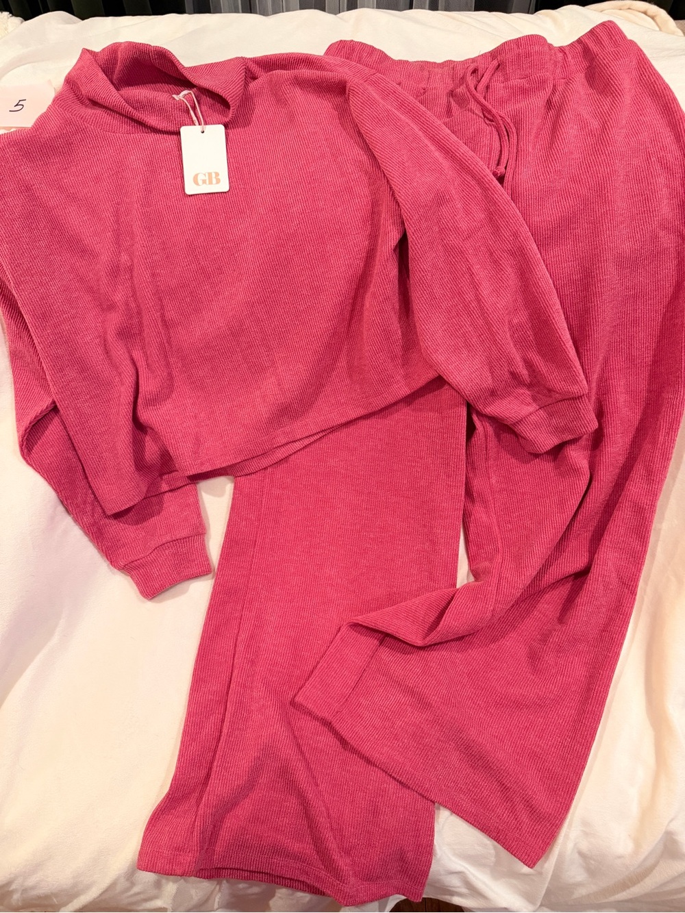 Gianni Bini Hot Pink Ribbed Knit Top